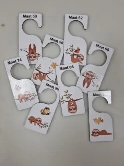 Kastverdelers LUIAARD Maat 50 T/m 92 - Maathangers - Baby - Baby Kleding - Kleding Kast - Organizer - Babykleding Ordenen