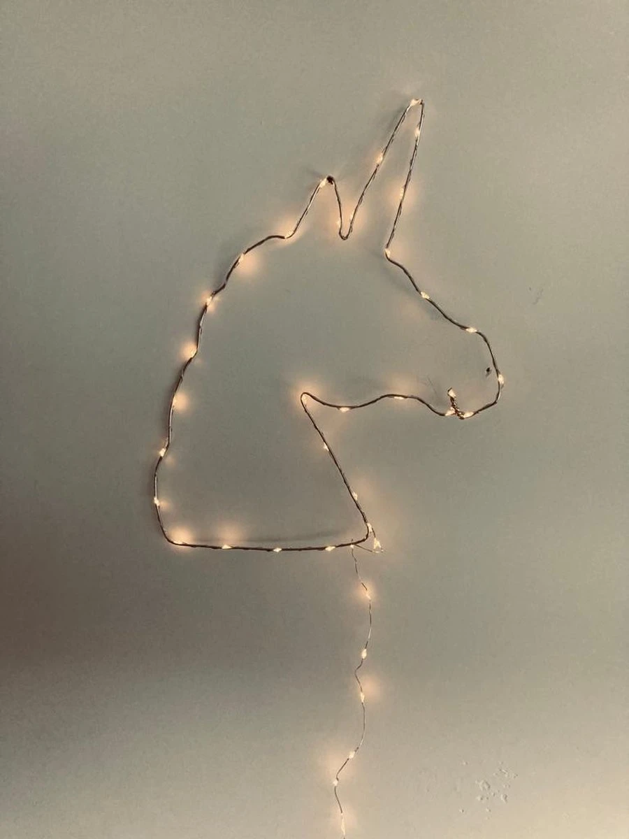 Unicorn Lampje - Usb Aasluiting - Babykamer Nachtlampje - Eenhoorn - Lichtslinger - Verlichting Kinderkamer - Draadlamp 3 Unicorn Lampje - Usb Aasluiting - Babykamer Nachtlampje - Eenhoorn - Lichtslinger - Verlichting Kinderkamer - Draadlamp