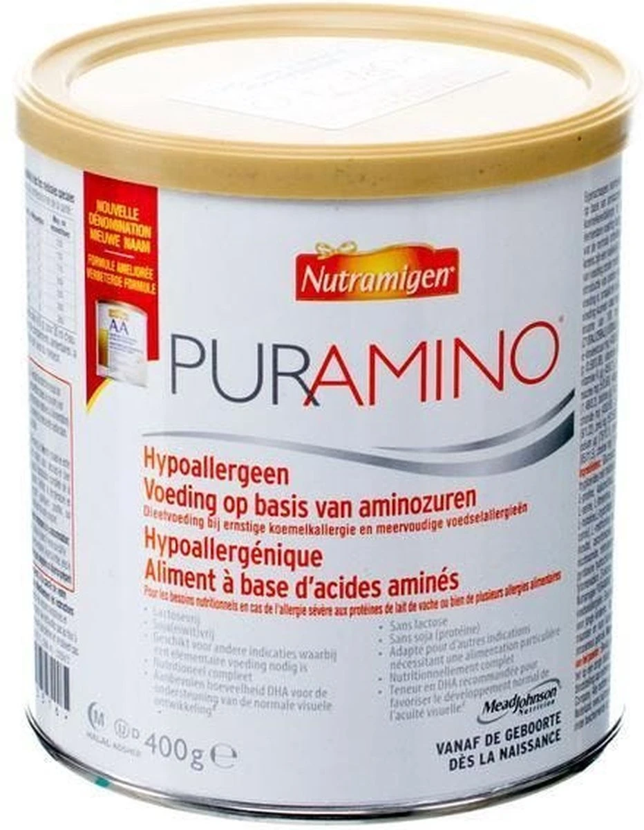 Nutramigen Puramino - Zuigelingenvoeding Op Basis Van Aminozuren - Dieetvoeding - 400 Gram 4 Nutramigen Puramino - Zuigelingenvoeding Op Basis Van Aminozuren - Dieetvoeding - 400 Gram - Afbeelding 2