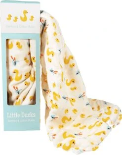 Swaddle Eendjes XL Hydrofiele Doek 120x120 Cm Bamboe/katoen -Baby Peuter Winkel 946x1200 1