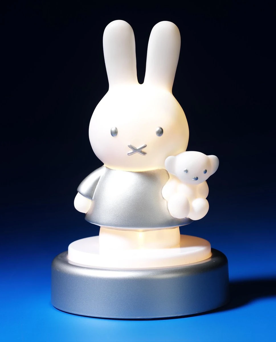 Bambolino Toys - Nijntje Nachtlampje - LED - Zilver - Kinderkamer - Decoratie 8 Bambolino Toys - Nijntje Nachtlampje - LED - Zilver - Kinderkamer - Decoratie - Afbeelding 6