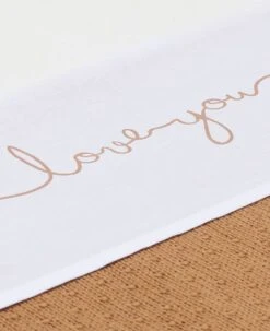 Jollein Baby Laken Wieg 75x100cm Love You - Caramel -Baby Peuter Winkel 979x1200 4