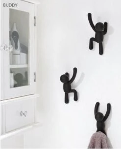 Umbra Kapstok Wandhaak - Buddy Set Van 3 - Zwart